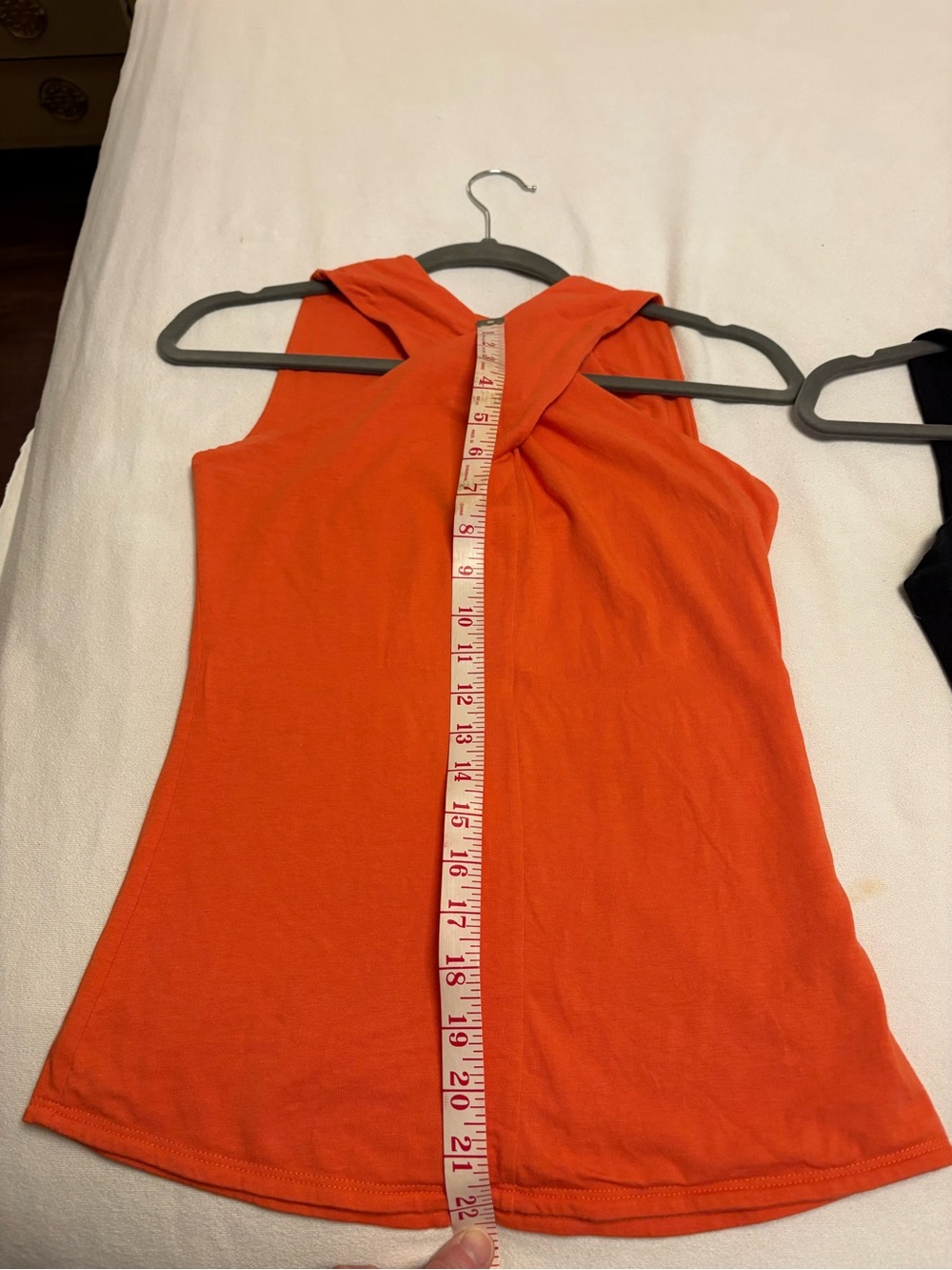 Soft Surroundings Orange Sleeveless Zip-Front Top